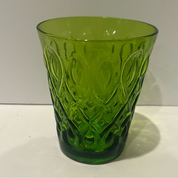 Set of 4 Zrike Glasses Teardrop Pressed Glass - Picture 2 of 6